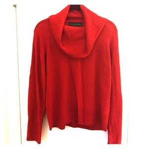 August Silk Turtleneck Top